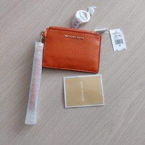 Michael Kors "Cool Purse" Key and Card Leather Wallet - NWT
